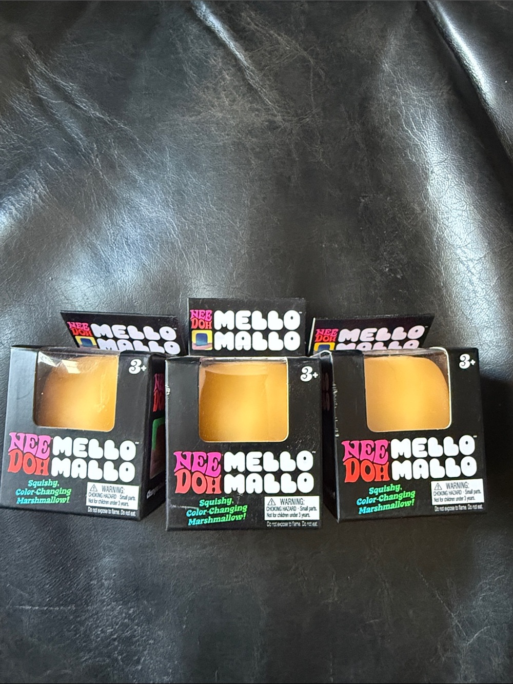 New Authentic 3 Pack Nee Doh Color-Changing Mello Mallo Squishy Toy - Yellow